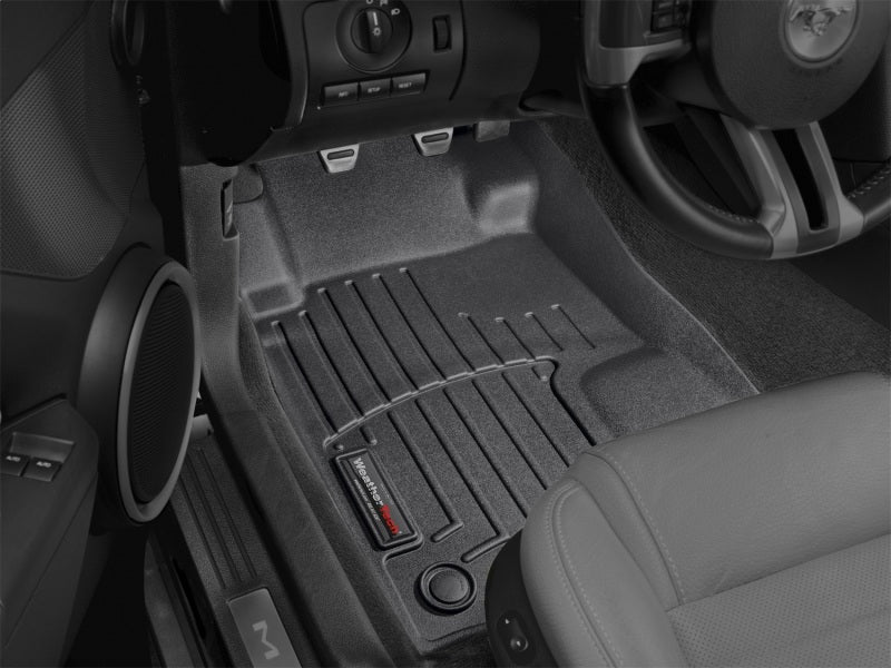 WeatherTech 11+ Ford Mustang Front FloorLiner - Black