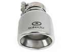 aFe Takeda Universal Exhaust Tip 2-1/2 IN Inlet x 4 IN Outlet x 6 IN L- Polished