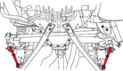 SPC Performance 05-10 Ford Mustang (V6/V8) Rear Adjustable Trailing Arms