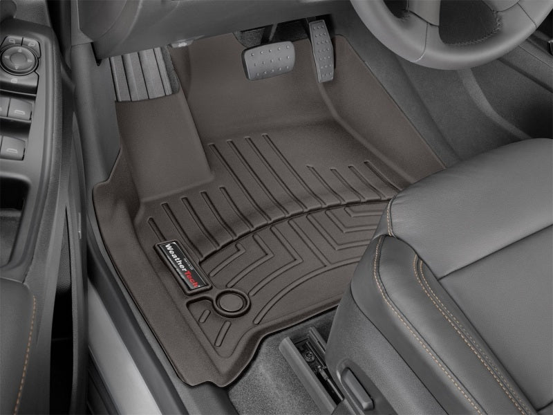 WeatherTech 2018+ Chevrolet Traverse Front FloorLiners - Cocoa