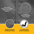 Covercraft 24-26 Jeep Wrangler Fr Buckets Carhartt SeatSaver Custom Front Row Seat Cover