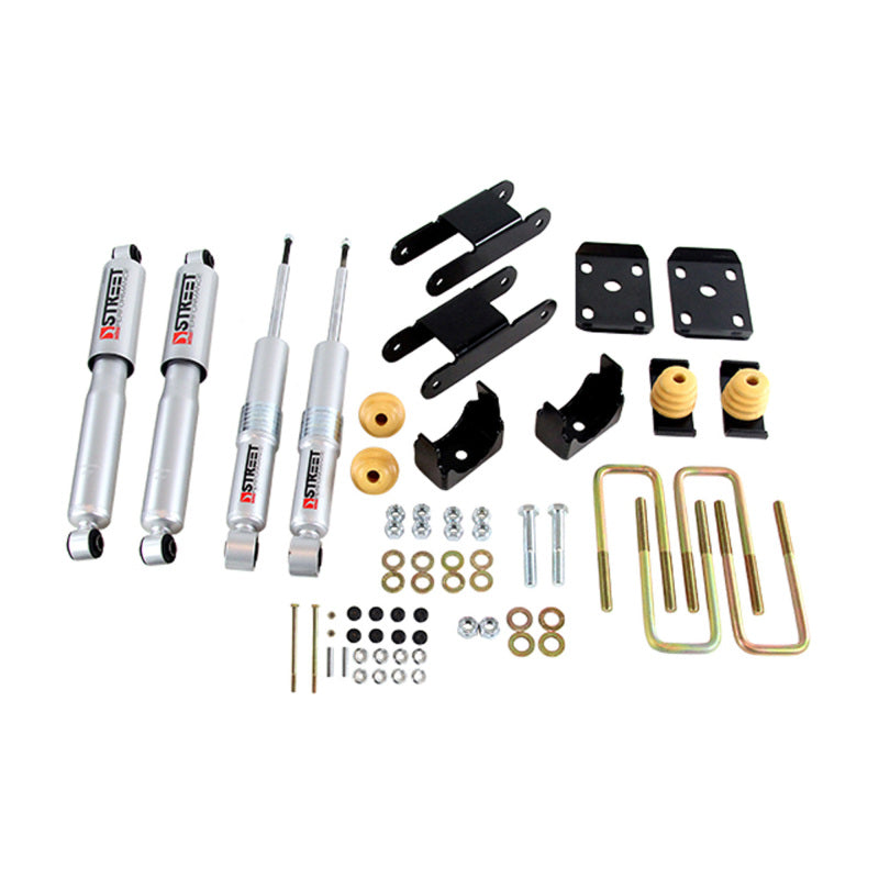 Belltech LOWERING KIT 18-20 Chevy Colorado/Canyon All Cab/SB -0-3in F / -4in R w/ Street Perf Shocks