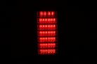 ANZO 2003-2009 Hummer H2 LED Taillights Red/Clear