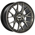 BBS CH-RII 21x10.5 5x120 ET35 Satin Platinum Center Black Lip SS Rim Prot Wheel -82mm PFS/Clip Req