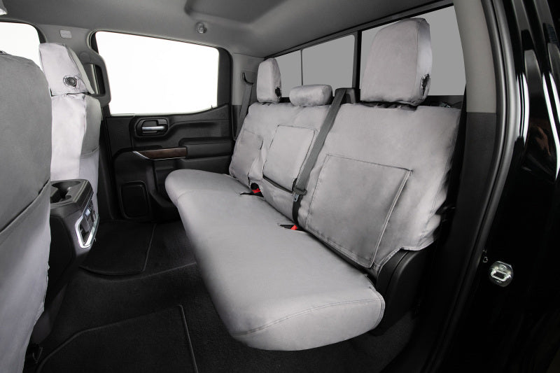 Covercraft 17-18 Ford F-250 Polycotton SeatSaver Custom Front Row Seat Covers - Grey