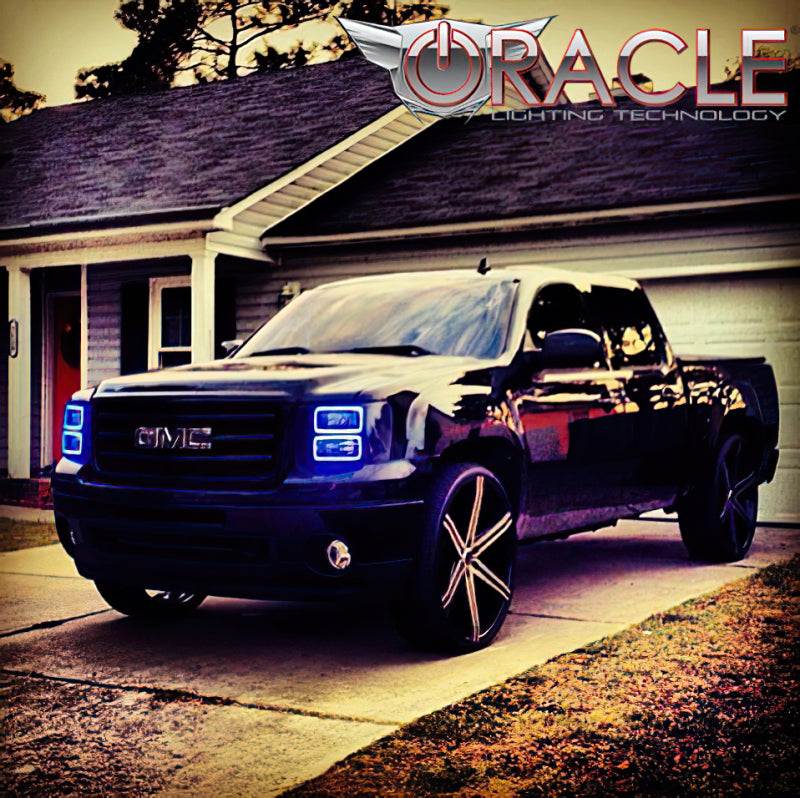Oracle GMC Sierra 07-13 Halo Kit (New Square Ring Design) - w/ Simple Controller