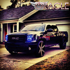 Oracle GMC Sierra 07-13 Halo Kit (New Square Ring Design) - ColorSHIFT w/o Controller