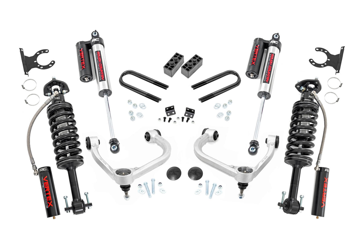Rough Country  3 Inch Lift Kit | Fabbed UCA | Vertex | Ford F-150 4WD (2021-2026)