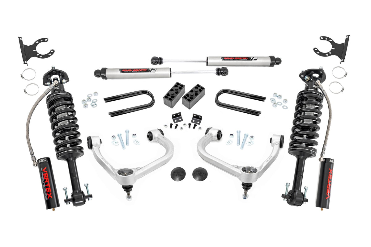 Rough Country  3 Inch Lift Kit | Fabbed UCA | Vertex/V2 | Ford F-150 4WD (2021-2026)