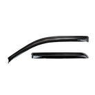 TrailFX Side Window Deflector For Ford Trucks - Tape-On Smoke Acrylic Set of 2 (2503H)