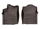 WeatherTech 2018+ Toyota Tacoma Front FloorLiners - Cocoa (Auto Trans Only)