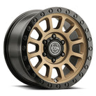 ICON Hulse 18x9 / 6x5.5 / 0mm / 5in BS Satin Bronze w/ Gloss Black Lip