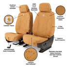 Covercraft 24-26 Jeep Wrangler Fr Buckets Carhartt SeatSaver Custom Front Row Seat Cover