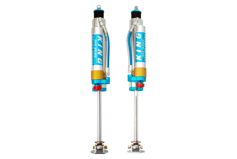 King Shocks 84-00 Jeep Cherokee xJ Front 2.5 Dia Piggy Hose Res Shock for 5-6in Lift w/Adj (Pair)