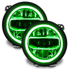 Oracle Jeep Wrangler JL/JT RGB+W Headlight DRL Kit - ColorSHIFT w/ Simple Controller