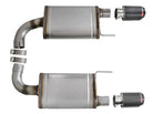 aFe MACH Force Xp SS Axle Back Exhaust System w/ Carbon Fiber Tips 15-17 Ford Mustang GT V8-5.0L