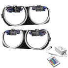 Oracle 15-21 Dodge Challenger Pre-Installed Halo Headlight Bezel - w/ Simple Controller