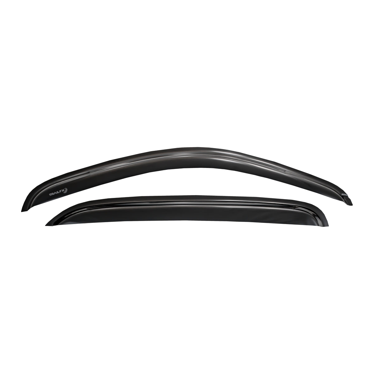 TrailFX Side Window Deflector For Chevrolet C4500 Kodiak, Chevrolet C5500 Kodiak, Chevrolet Express 3500 - Low Profile, Tape-On, Set of 2 (2455H)