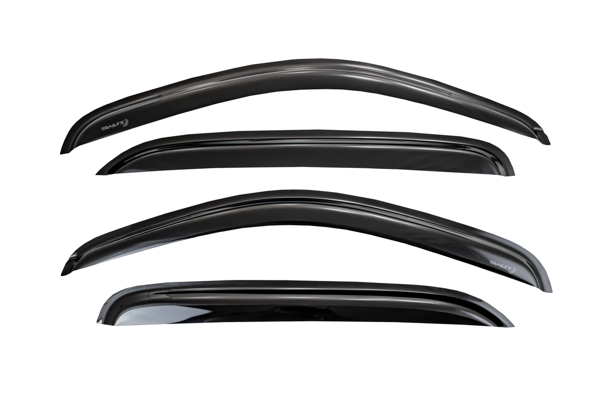 TrailFX Side Window Deflector For Ford Ranger - Low Profile, Set of 4 (4807H)