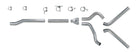 Diamond Eye KIT 4in Catback MFLR RPLCMENT PIPE DUAL SS: 03-07 FORD 6.0L F250/F350