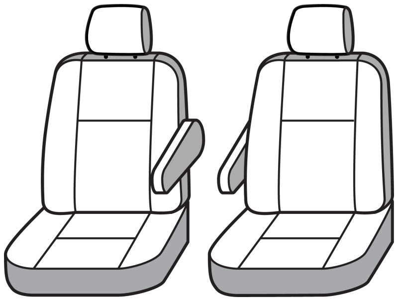 Covercraft 21-24 Ford Explorer Endura PrecisionFit Custom Second Row Seat Covers - Blue/Black
