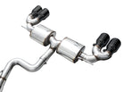 AWE Tuning MK8 Volkswagen Golf R 3in Touring Edition Quad Exhaust - Diamond Black Tips