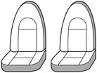 Covercraft Endura Waterproof Polyester SeatSaver Custom Front Row Seat Covers