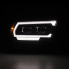 AlphaRex 19-22 Dodge Ram 1500 PRO-Series Projector Headlights Black w/Seq Signal/DRL
