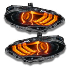 Oracle 18-21 Ford Mustang DRL Upgrade w/ Halo Kit - ColorSHIFT w/ Simple Controller
