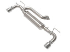 aFe 19-22 Mazda 3 L4 2.5L Takeda 3in to 2-1/2in 304 Stainless Steel Axle-Back Exhaust w/Polished Tip