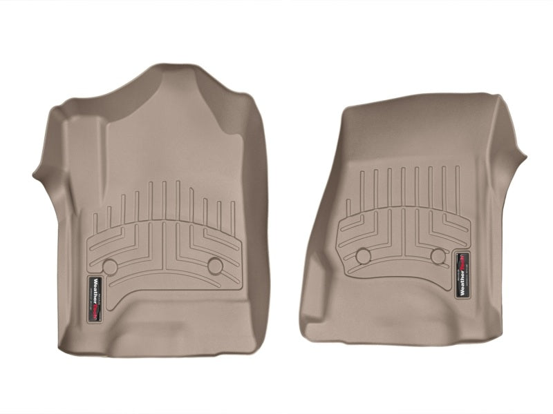WeatherTech 14+ Chevrolet Silverado/GMC Sierra Crew and Double Cab Front FloorLiners - Tan