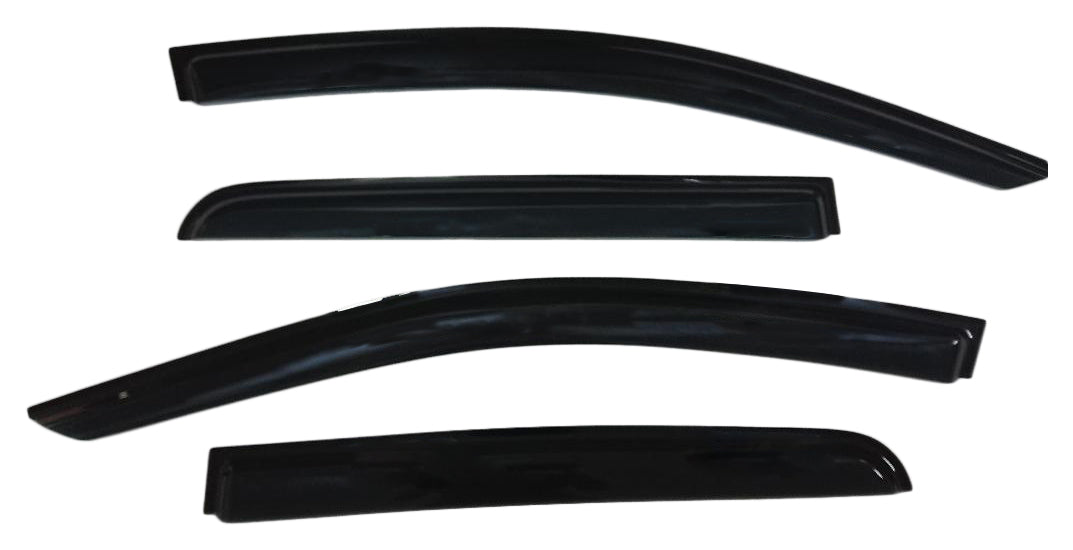 TrailFX Side Window Deflector For Nissan TITAN - Low Profile, Set of 4 (4810H)