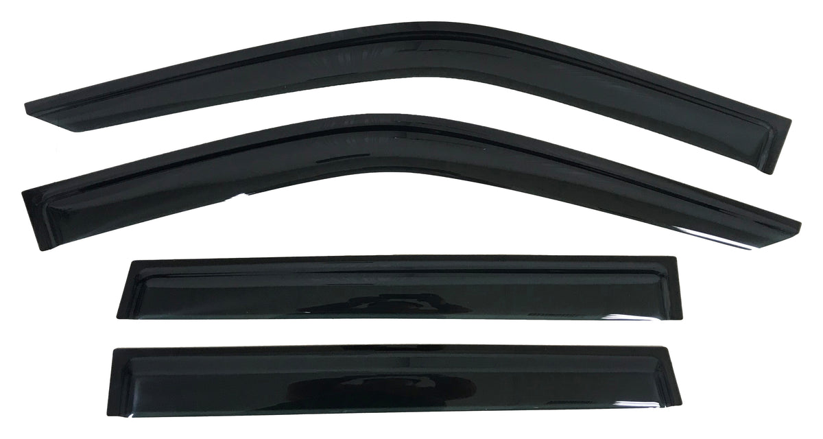 TrailFX Side Window Deflector For Ford Expedition - Low Profile, Set of 4 (4812H)