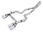 AWE Tuning BMW F8X M3/M4 Track Edition Cat-Back Exhaust - Chrome Silver Tips