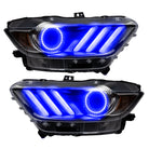 Oracle 15-17 Ford Mustang V6/GT/Shelby DRL w/ Halo Kit - ColorSHIFT w/ BC1 Controller
