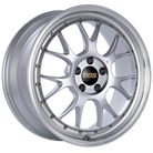 BBS LM-R 19x8.5 5x112 ET38 Diamond Silver Center Diamond Cut Lip Wheel -82mm PFS/Clip Required
