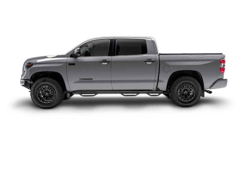 N-Fab Nerf Step 07-13 Chevy-GMC 2500/3500 Ext. Cab 8ft Bed - Gloss Black - Bed Access - 3in