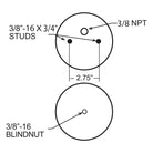 Firestone Ride-Rite Replacement Air Helper Spring Rear 224C (W217606872)