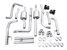 AWE Tuning 4th Gen GM 1500 6.2L 0FG Cat-Back Split Rear Exit (w/ Bumper Cutouts) - Quad Diamond Tips