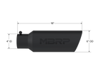 MBRP Universal Tip 6in OD Rolled End 4in Inlet 18in L Black Coated Exhaust Tip