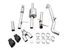AWE Tuning 4th Gen GM 1500 5.3L 0FG Cat-Back Dual Side Exit (Flat Bumper) - Diamond Tips