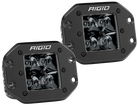 Rigid Industries D2 - Midnight Edition Flush Mount Spot Lights