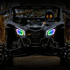 Oracle 17-21 Can-Am Maverick X3 Dynamic RGB+W Headlight Halo Kit - ColorSHIFT - Dynamic