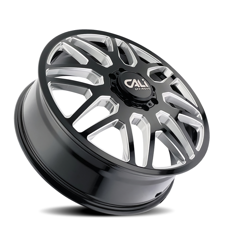 Cali Off-Road 9115D Invader Dually 24x8.25 / 8x210 BP / -232mm OS / 154.2mm Hub Gls Blk Mill Wheel