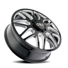 Cali Off-Road 9115D Invader Dually 22x8.25 / 8x200 BP / -192mm Offset / 142mm Hub Gls Blk Mill Wheel