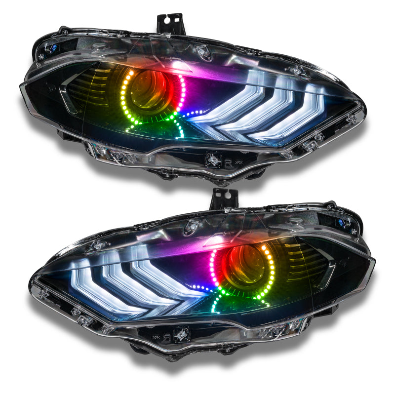 Oracle 18-21 Ford Mustang LED Headlight Halo Kit - ColorSHIFT w/ Simple Controller