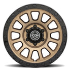 ICON Hulse 17x8.5 / 6x5.5 / 0mm / 4.75in BS Satin Bronze w/ Gloss Black Lip