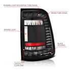 ANZO 19-24 RAM 1500 (Factory LED Models ONLY) Full LED Tail Lights SeqSig Black - Pair
