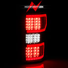 ANZO 2018-2019 Ford F-150 LED Taillight Chrome (Red Light Bar) (w/ Sequential)