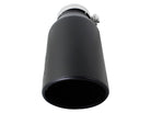 aFe Diesel Exhaust Tip Bolt On Black 4in Inlet x 6in Outlet x 15in